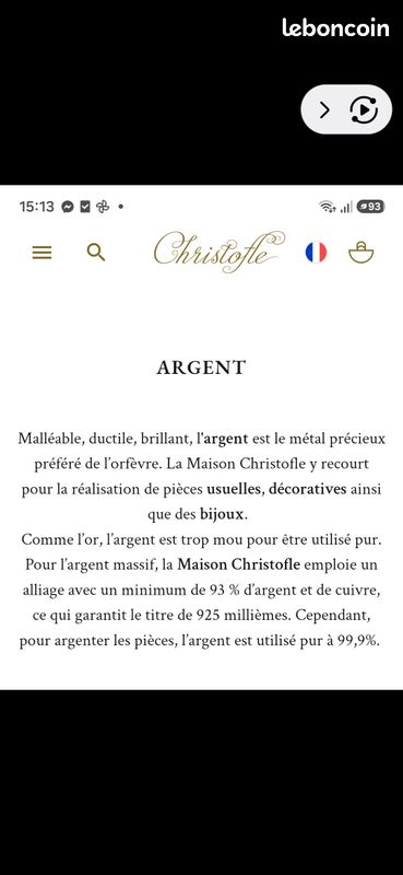 Service à thé/café, sucrier, pot à lait et plateau en argent Cristofle de haute qualité (image 14)