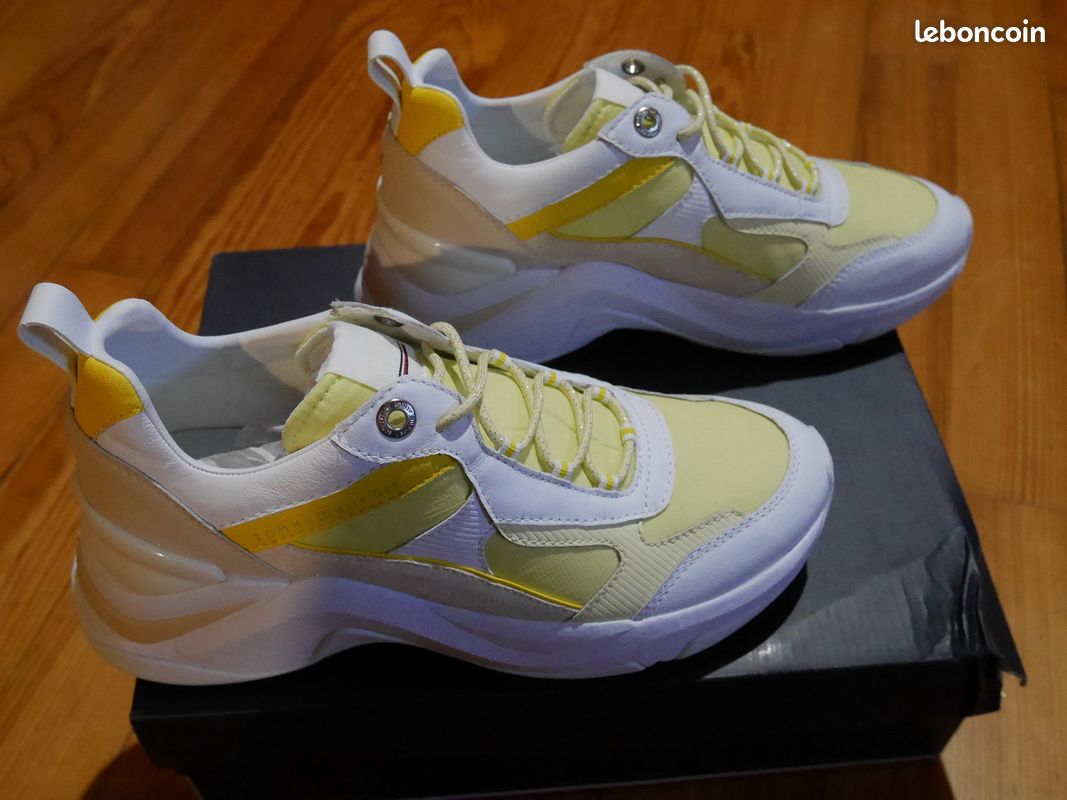 Tommy Hilfiger Sneakers blanc/jaune (image 6)