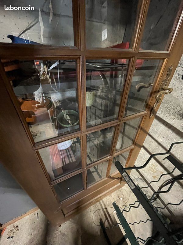 Porte bois et petits carreaux vitrés (image 3)