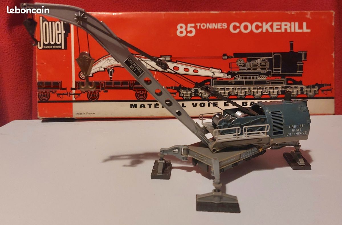 Train jouef grue cockerill Villeneuve 85 T - Jeux & Jouets
