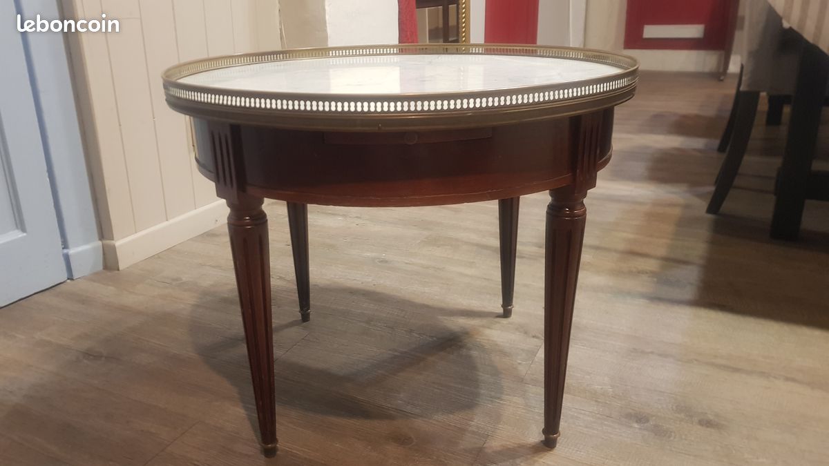 Table basse bouillotte Louis XVI (image 2)
