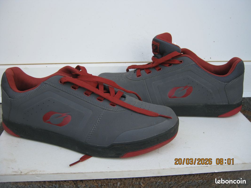 O'NEAL Oneal Chaussures à pédale plate V.22, Noir et gris, 11