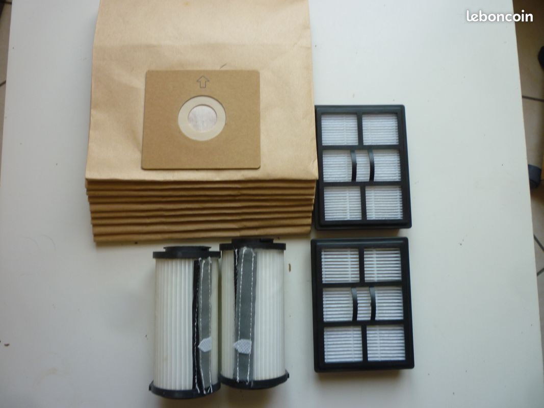 Pack de 10 sacs et 4 filtres aspirateur hurricane (image 2)