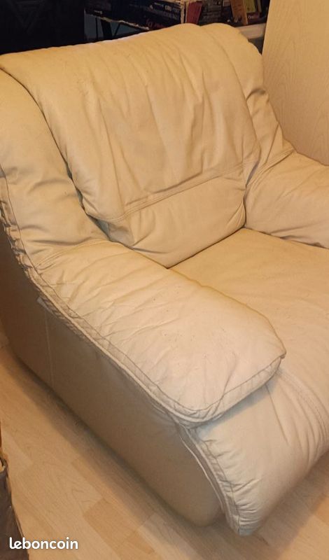 Fauteuil en cuir véritable (image 2)