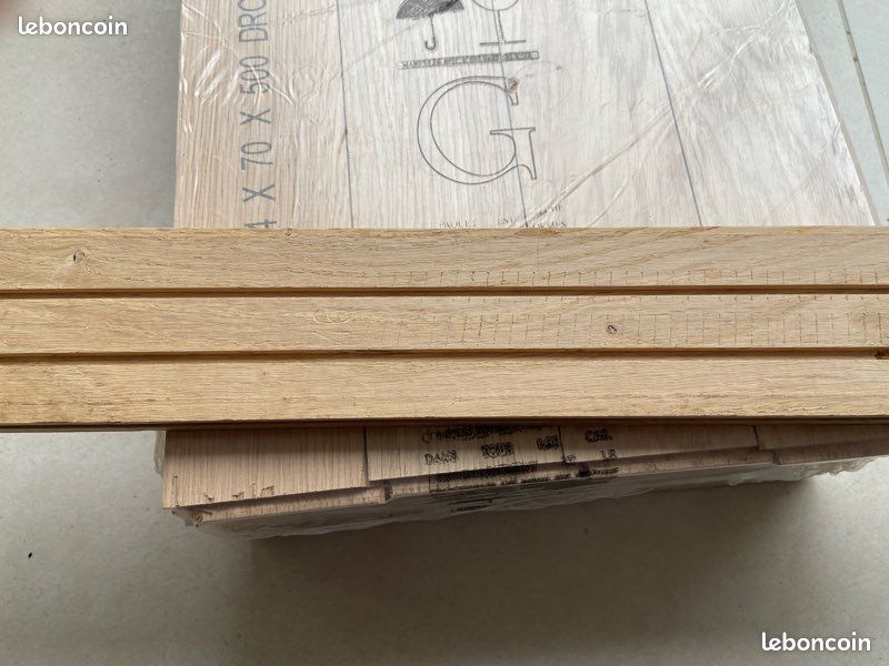 Parquet bois chêne, bâton rompu 14x70x500 (image 2)