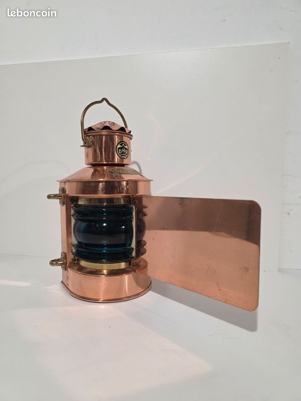Lampe De Bateau En Laiton Sea-Club - Brûleur à Pétrole, 27 Cm, Style Maritime, Multicolore