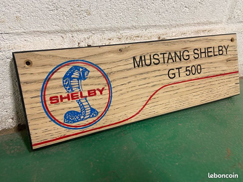Plaque publicitaire ford mustang déco garage us 40/32cm - Maison