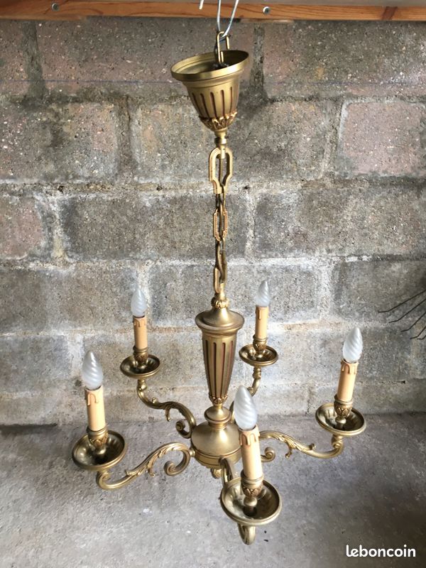 Lustre bronze massif (image 1)