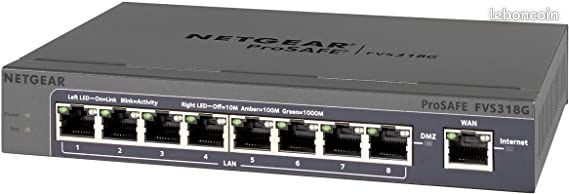 NETGEAR prosafe 8-port gigabit vpn firewall (image 1)