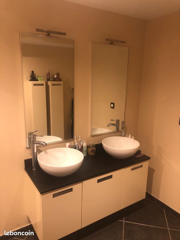 Meuble salle de bain +vasques+miroirs (image 2)