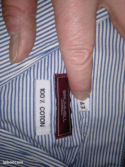 Chemise homme - manches longues - Brummel (image 2)