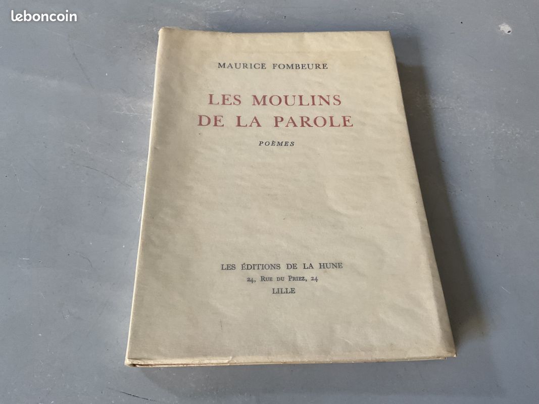 Les Moulins de la Parole : par Fombeure ed de la Hune 1936 EO n° 168 (image 1)