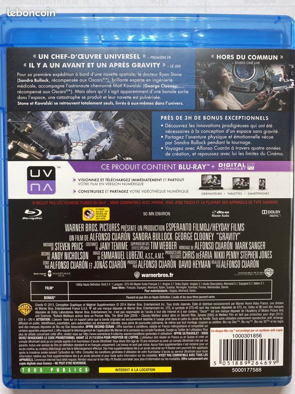 DVD Blue-Ray GRAVITY (image 2)