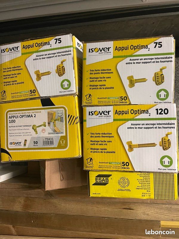 Appuis Isover Optima 2 neufs (75 / 100 / 120) (image 1)