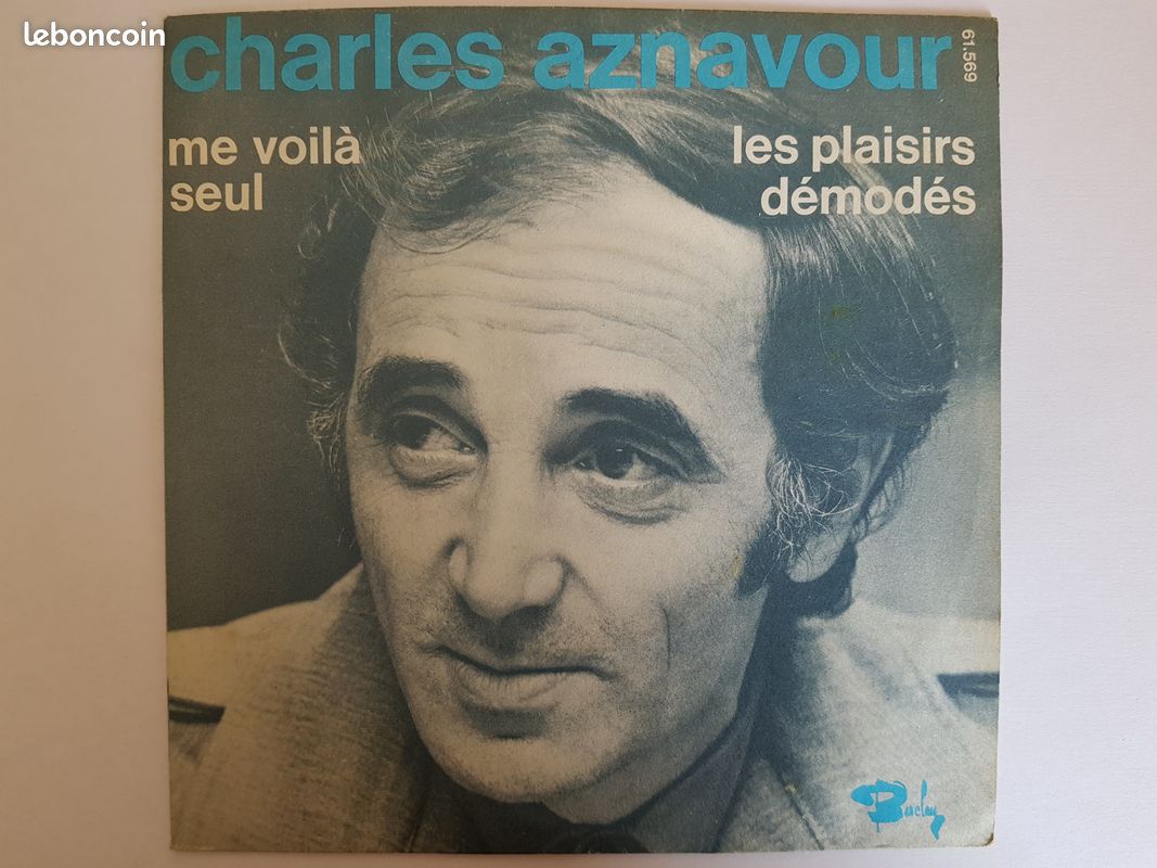 Vinyle 45 tours : Charles Aznavour – me voilà seul (image 1)