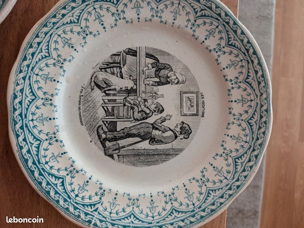 Lot de 10 assiettes a dessert Dugoin et Sarguemines (image 5)