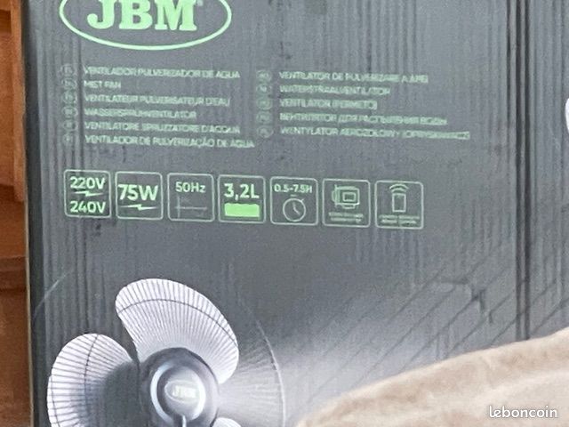 Ventilateur brumisateur (image 2)