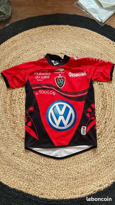Maillot Rugby RC Toulon Domicile 2014-2015 – Burrda, Taille L, Occasion