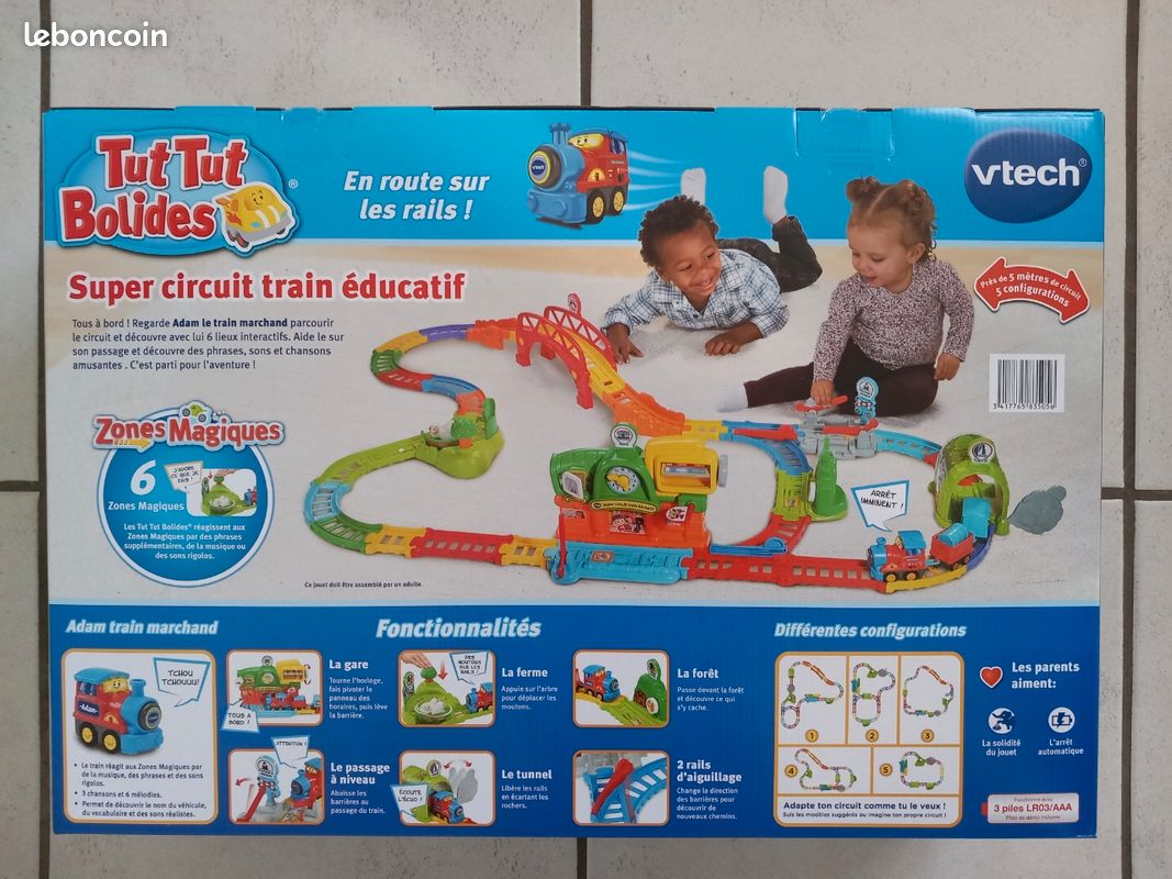 Kit De Train électrique Avec Rails – 113 Pièces, Son Et Lumière, Pont Lumineux – Jouet éducatif Pour Enfant De 3 à 8 Ans