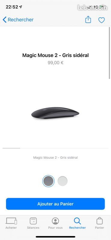Magic Mouse 2 - Argent (image 1)