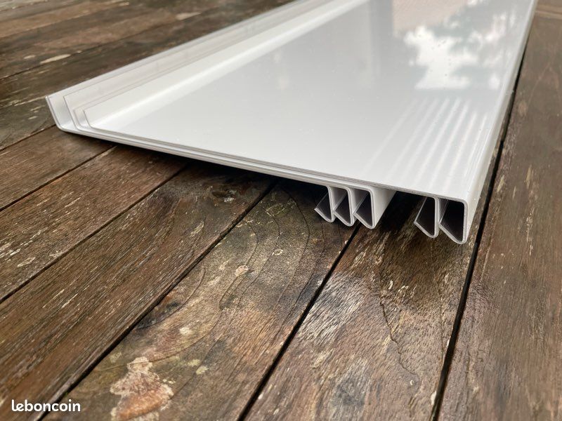 Bord De Fenêtre En Aluminium Blanc RAL9016 – Sur Mesure, Extérieur Plié, Durable