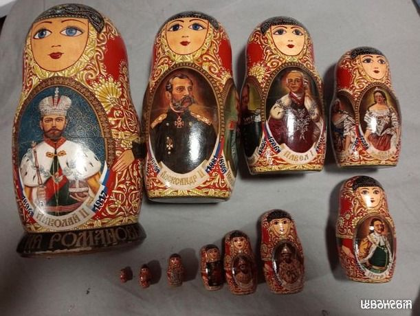 Matriochka Russe 7 Pièces Peinte à La Main - Artisanat Nikolaeva, Russie