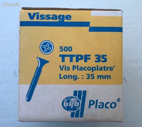 Vis Autoperceuses Pour Placo De 35 Mm - Occasion En Bon état, Lot économique