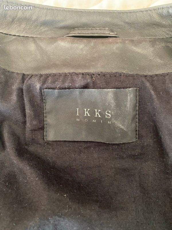 Blouson cuir Ikks (image 3)