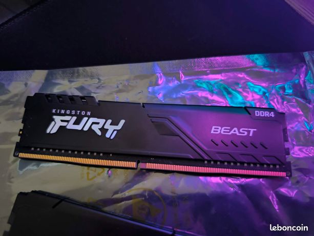 Barrettes de RAM Kingston Fury Beast 16Go DDR4 3200MHz CL16 (2x8Go) 4