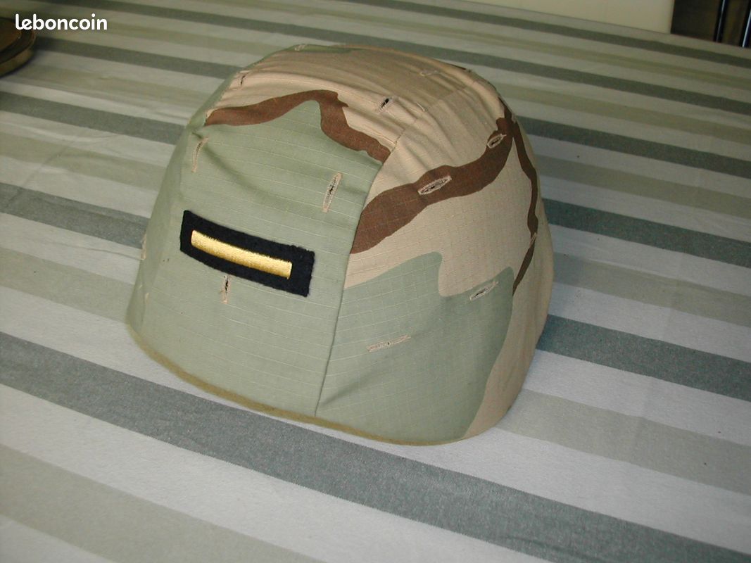 Caque US type FRITZ avec couvre casque toile camouflée pour paint ball softair (image 2)