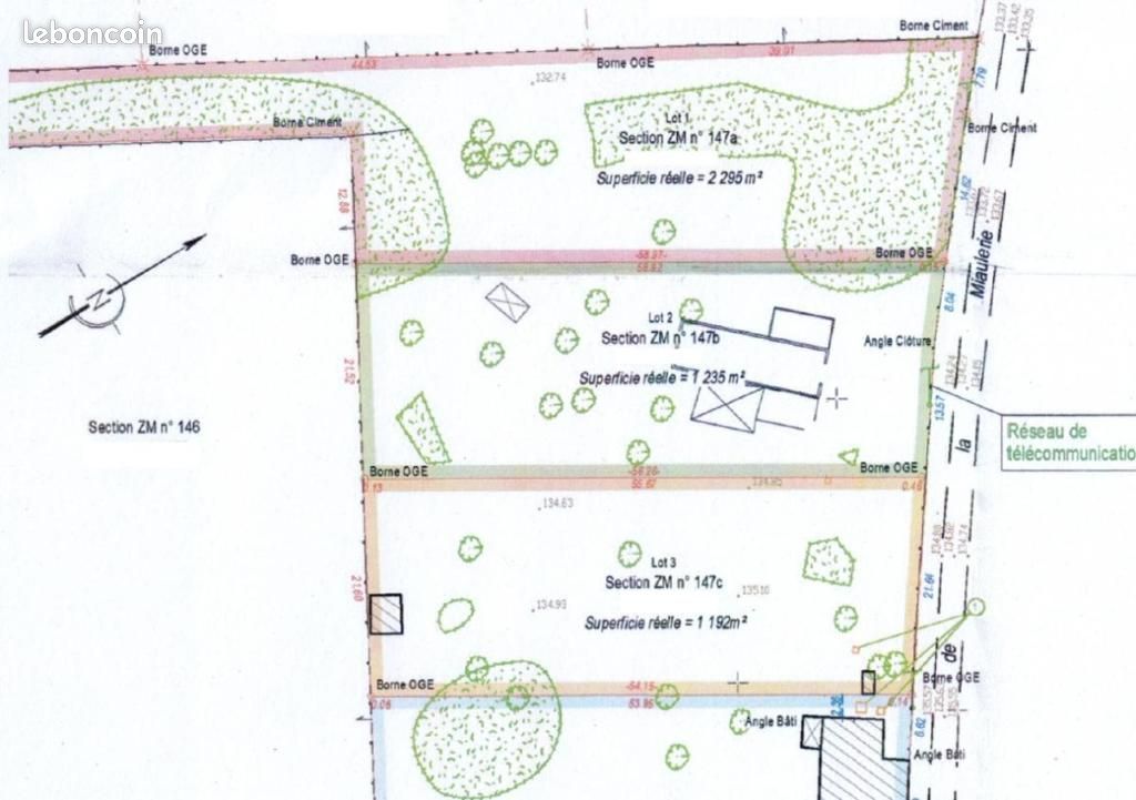 Terrain 1235 m² · à Nibelle · 1 235 m² · 38 000 €