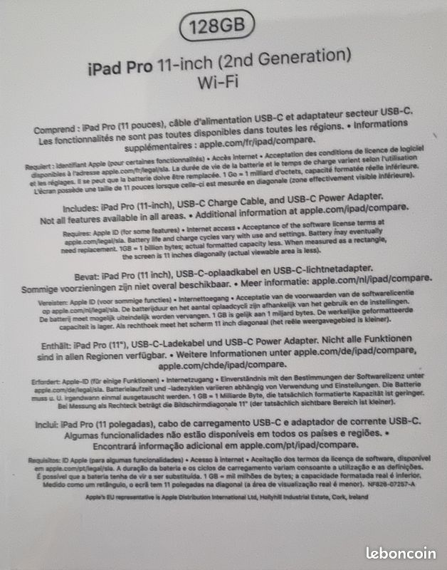 iPad Pro 11 pouces (2ème Gen) 128Go Wi-Fi + Apple Pencil & Smart Cover (image 4)