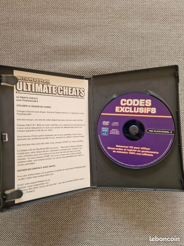 Action Replay Spécial GTA Vice City Sur PS2 - Complet Et En Français - Très Bon état