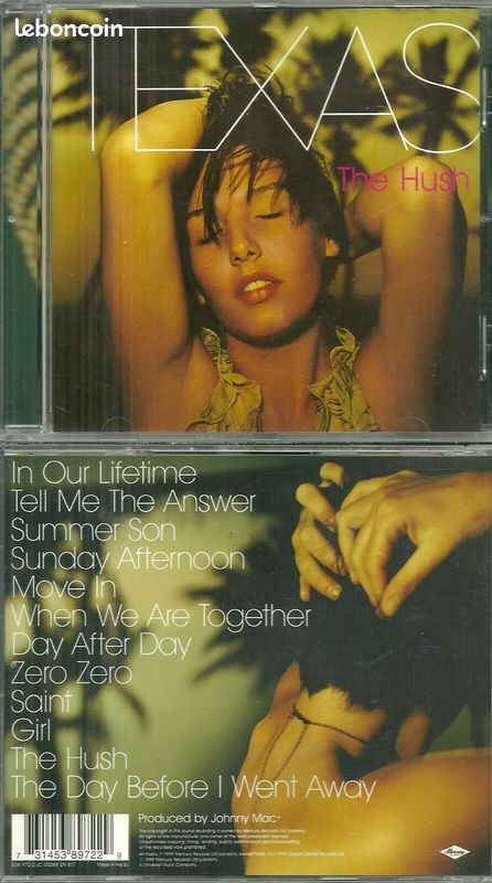 CD : Texas - The Hush Australie (alival) (image 1)