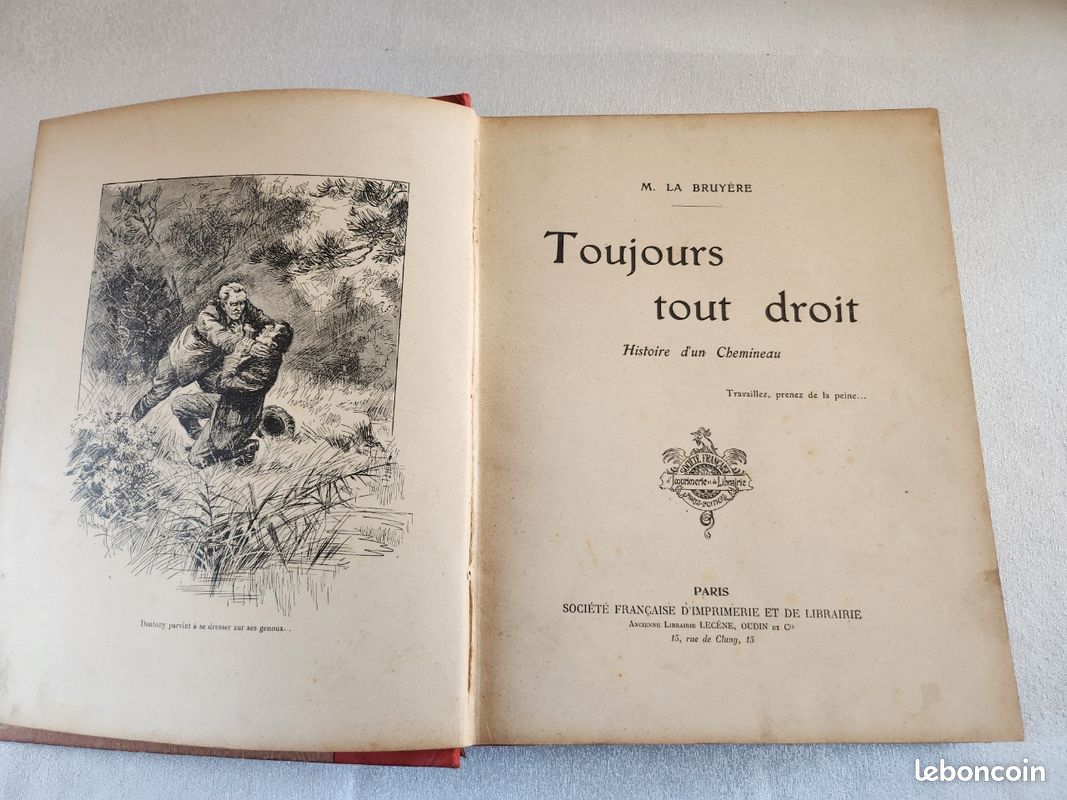 Livre ancien "toujours tout droit " (image 5)