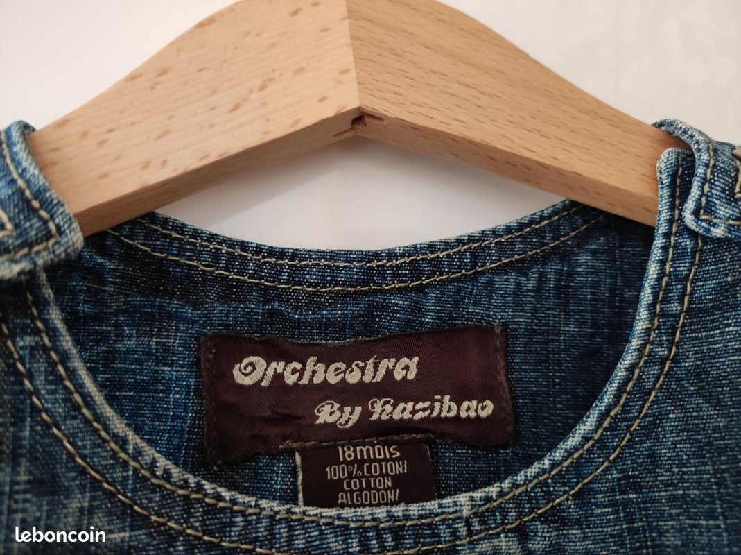 Robe jean 18 mois Orchestra (image 3)