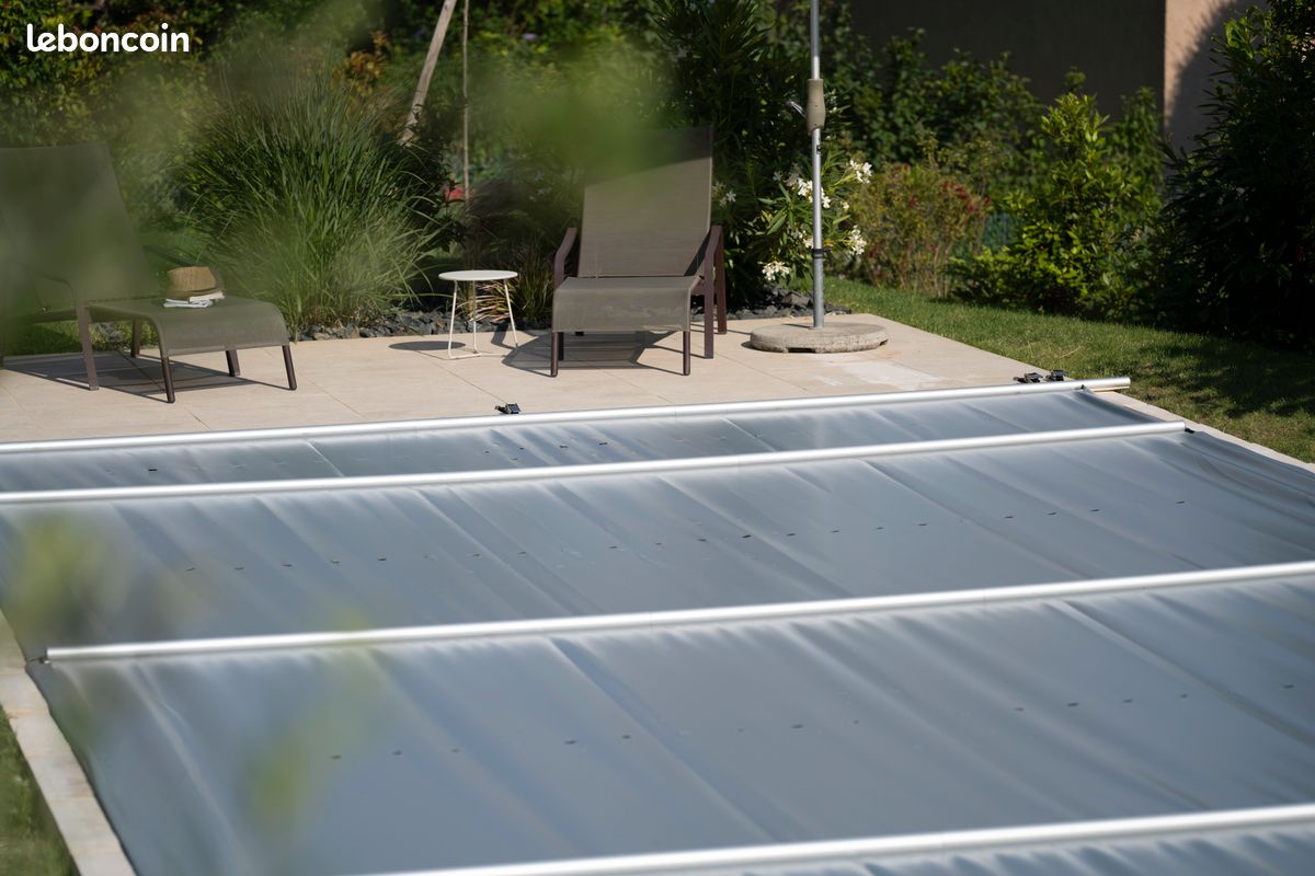 🏊‍♂️ Bâche à barres piscine rectangle 8 x 4 m COVERKIT – Toulouse – Neuf - Rapide et Economique- en kit à monter soi-même 🛠️ 100 % Fabrication Française 💙🤍❤️ (image 5)