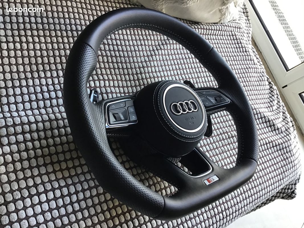 Cache centre de volant Audi a3 8v2, A5, s5, rs5 b9, f5, a4, rs4, b9… (image 3)