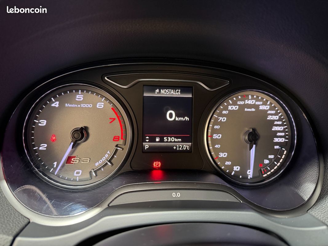 AUDI S3 SPORTBACK 2.0 TFSI 300ch Quattro S-Tronic 6 - NOIR PANTHERE / SUIVI COMPLET / PACK CARBONE (image 13)