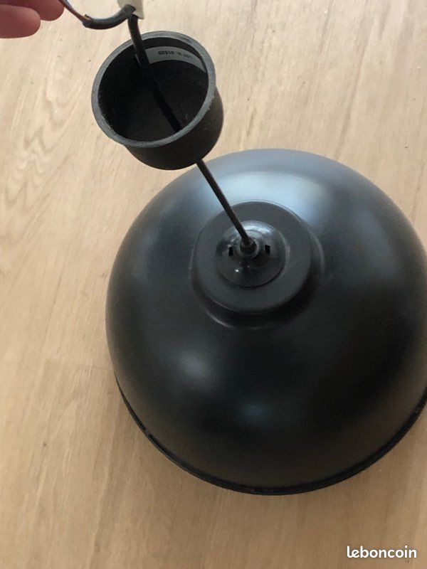 Suspension dome métal noir mat COREP Little Dock D.31 cm (image 4)