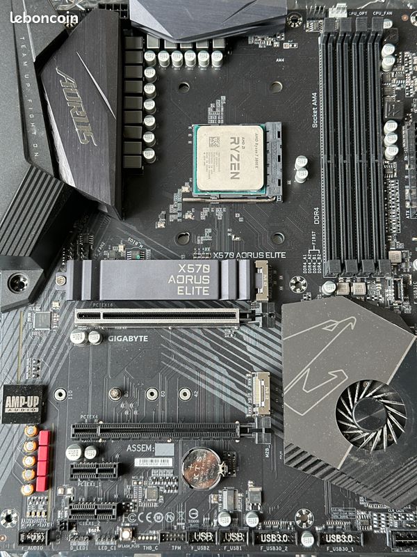 Carte Mère X570 Aorus Elite Pro Ryzen 3800X Carte Mère X570 Aorus