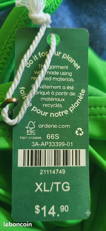 Bas de maillot de bain. Taille XL. Neuf. Marque Ardene (image 3)
