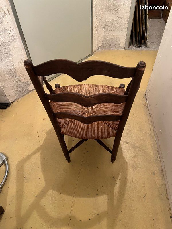 Fauteuil provençal en paille authentique (image 2)
