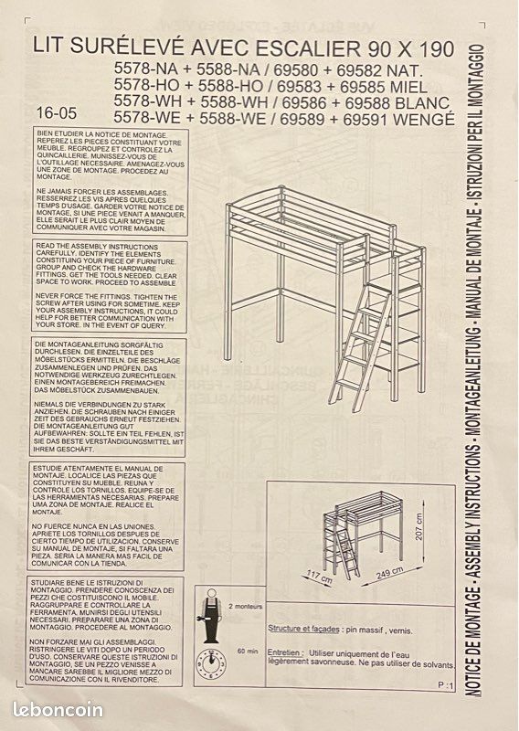 Lit mezzanine 90*190 (image 2)