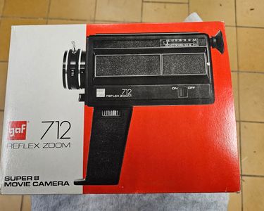 Caméra Super 8 Gaf 712 - Appareil Cinéma Vintage Fonctionnel