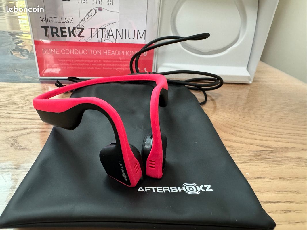 Casque de sport sans fil rose (image 2)