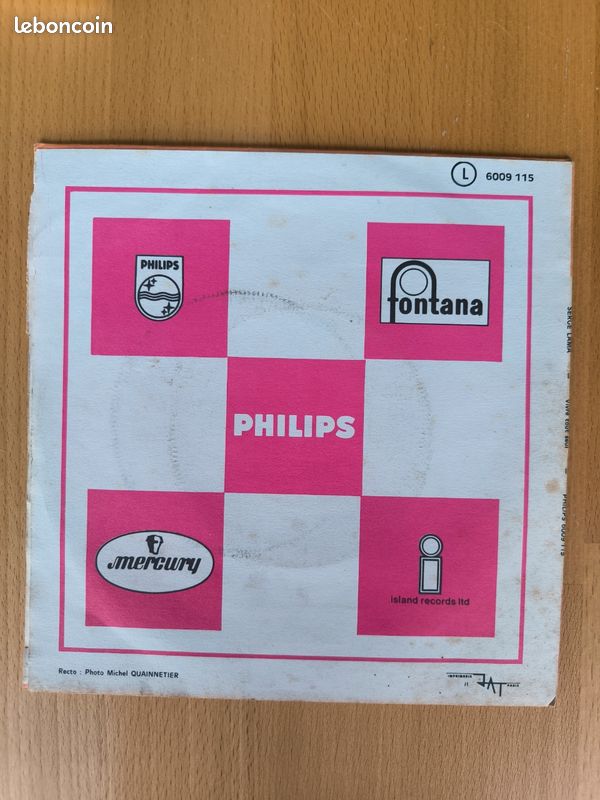 Vinyle – Serge Lama (2 titres)
📀 Série PARADE – Réf. L 6009115 (image 2)