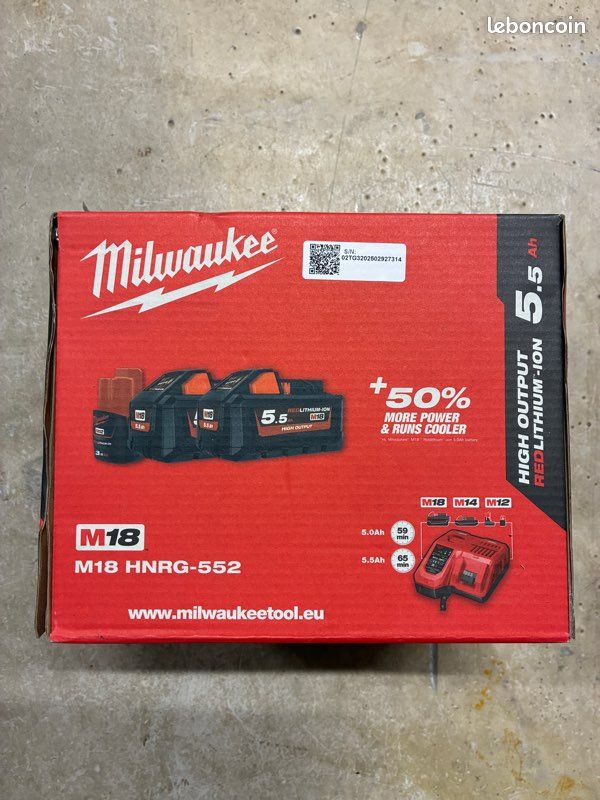 Pack batteries Milwaukee m18 5.5ah (image 1)