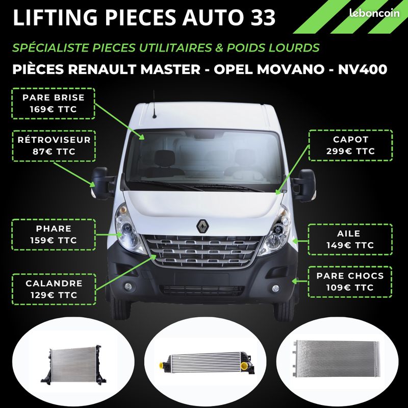 Radiateur moteur renault master iii (image 2)