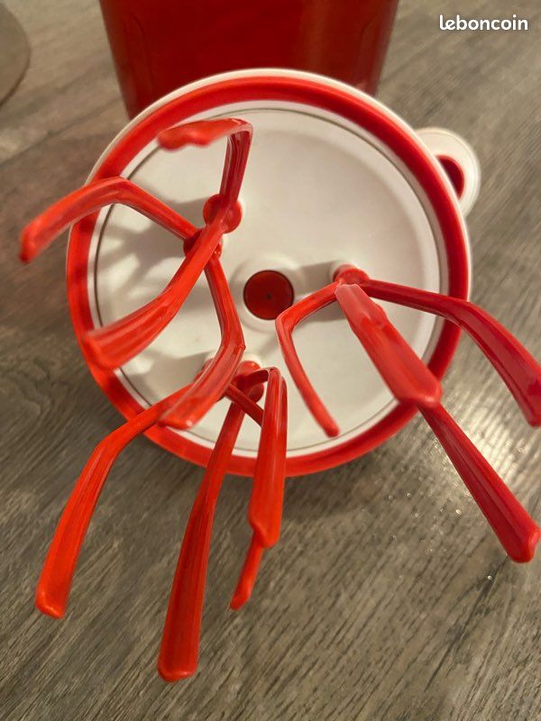 Tupperware Piatti Dessert Floresta: Set Da 4, Diametro 20 Cm, Colore Rosso, Lavabili In Lavastoviglie